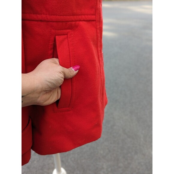 Torrid NWT 0x Large Red Double Breasted Peacoat Coat - Picture 8 of 12